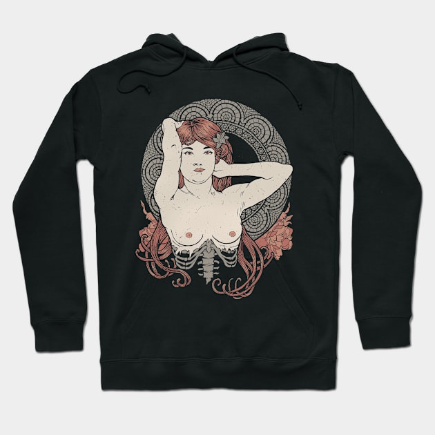 Dead Nouveau Hoodie by Alien Ink